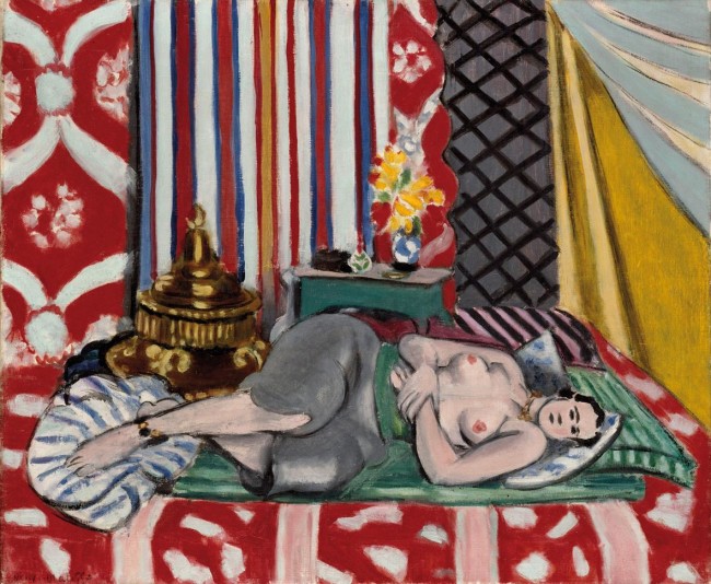 Henri Matisse, Odalisca con i pantaloni grigi, 1926-27, olio su tela, 54x65 cm, Musée de l’Orangerie, Parigi © Succession H. Matisse by SIAE 2013