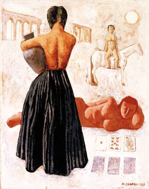 Massimo Campigli, Les tziganes, 1928, olio su tela, © MART – Archivio fotografico