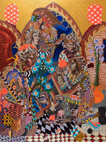 Zio Ziegler, Et in Arcadia Ego, 2014, tecnica mista su tela, 244x183 cm