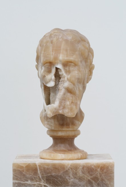 Nicola Samorì, Il male della pietra, 2014, onice, 48x31.5x31.5 cm