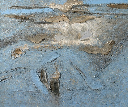 Piero Zuccaro, Sospensione, 2007, olio su tela, 100x120 cm