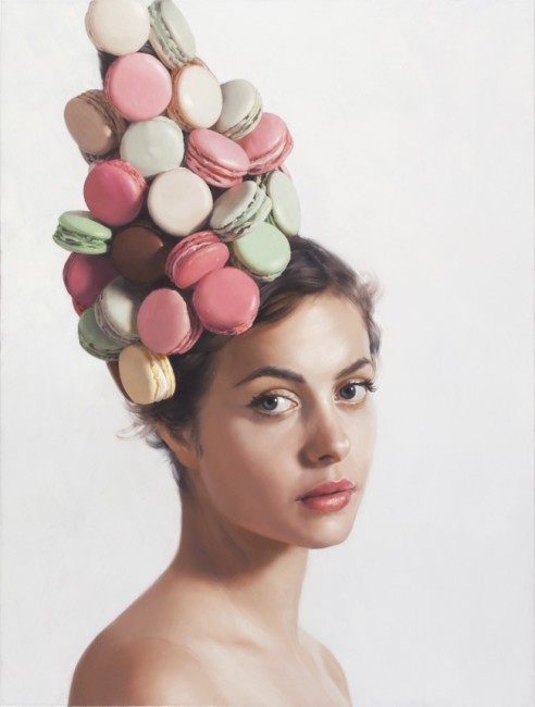 Will Cotton, The Deferred Promise of Complete Satisfaction, 2014, Oil on linen, 37x28 inches, Courtesy of the artist, Mary Boone Gallery, New York and  Ronchini Gallery, London