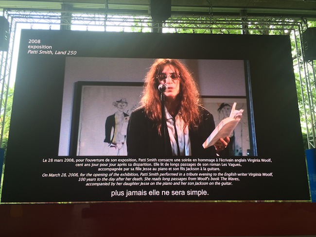 View of the exhibition Vivid Memories, May 10 – September 21, 2014, Fondation Cartier pour l’art contemporain, Paris,Patty Smith, ph. Isabella Falbo