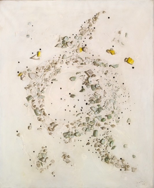 Lucio Fontana, Concetto spaziale, 1956, olio e tecnica mista su tela cm 80x65 coll. Boschi Di Stefano