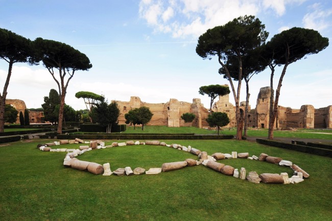Michelangelo Pistoletto, Il Terzo Paradiso, 2012, Terme di Caracalla, Roma (installazione permanente)