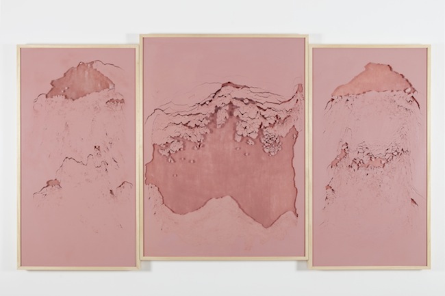 Sophie Ko Chkheidze, Geografia Temporale_Pala d'altare, 2014, pigmento, cm 145x245