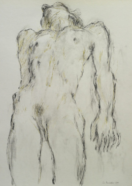 Lois Anvidalfarei, Akt 2014, Bleistift auf Papier, 50x70cm