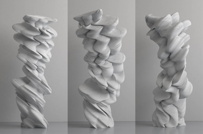 Tony Cragg, Paradosso, 2014, marmo, 300x122x140 cm