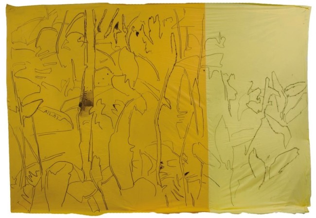 Giovanni Frangi: Russeau, 2014, 300x460cm, Pastelli grassi su tela