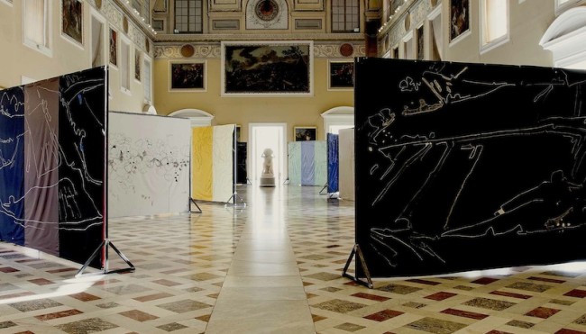 Giovanni Frangi, Lotteria Farnese, veduta della mostra, Museo Archeologico Nazionale, Napoli