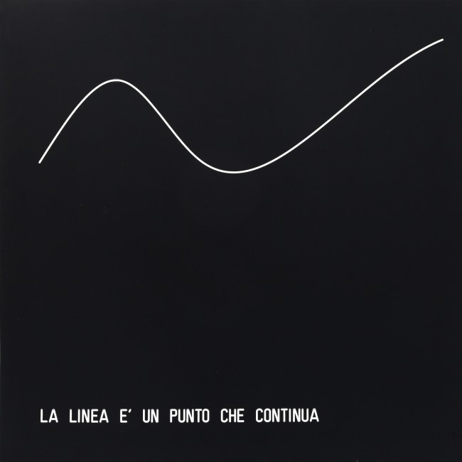 Vincenzo Agnetti, La linea è un punto che continua, 1972, bachelite, 80x80 cm Courtesy: Cortesi Gallery, Lugano; Credito fotografico: Bruno Bani, Milano Sezione: Main