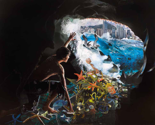 David Mach, Jonah and the Whale - Hong Kong - 2011 - cm 305 x 244