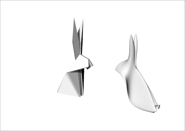 Conigli per "Origami Evolution" di Corinna Natalia Balloni e Carlo Alberto Gasparini