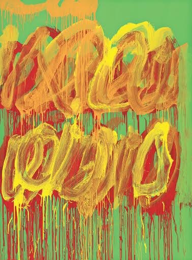 Cy Twombly, Untitled (Camino Real V), 2011, acrilico su legno, 252.5x187.2 cm, Cy Twombly Foundation