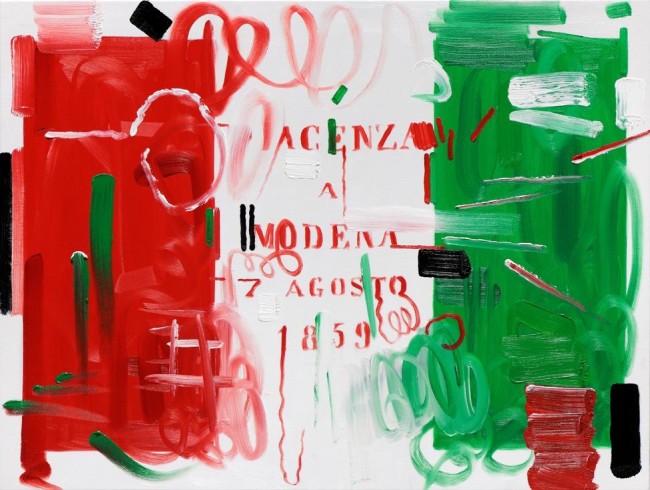 Wainer Vaccari, Senza titolo, 2013, olio su tavola, 100x110 cm
