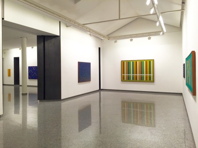 Piero Dorazio. Il colore della pittura, veduta della mostra, Lorenzelli Arte, Milano Courtesy Lorenzelli Arte, Milano