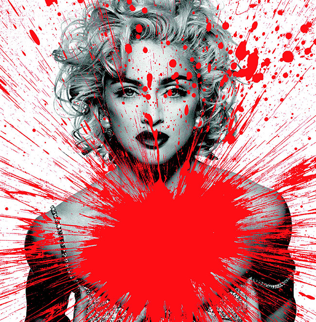 Julian T, Impact Madonna, Stampa digitale su PVC, cm 80x60, 2015