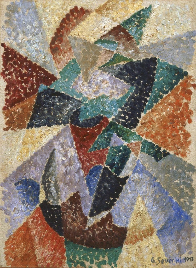 Gino Severini, Danse de l’Ours, 1913-1914, olio su tela, 36.5x27 cm