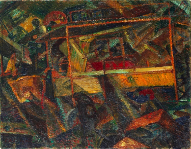 Carlo Carrà, Ciò che mi ha detto il tram, 1911, Mart, Museo di arte moderna e contemporanea di Trento e Rovereto