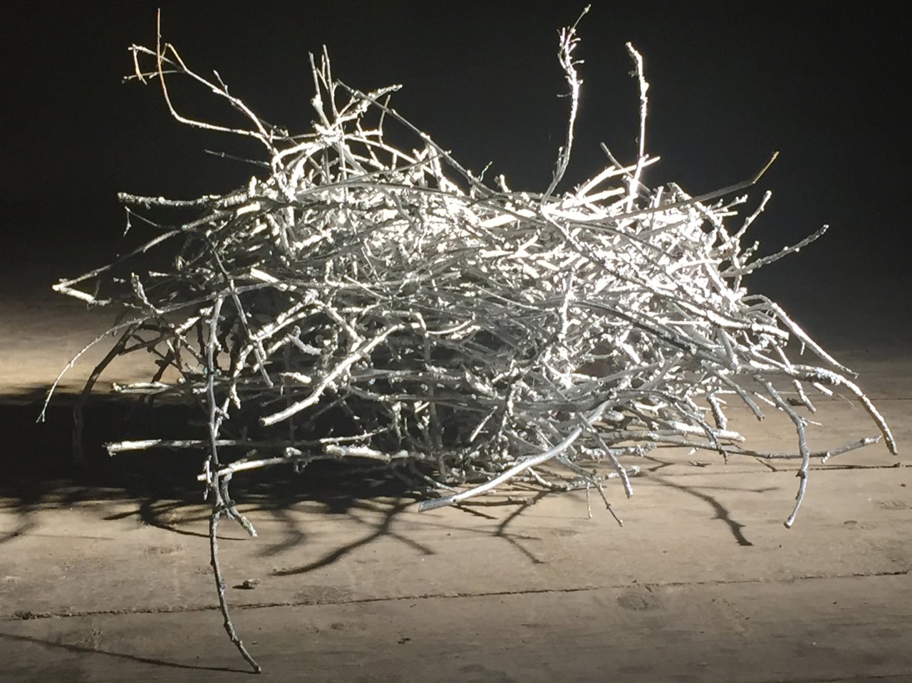 Maura Banfo, Il tempo dei luoghi, Aula Magna Liceo Artistico Via Verdi. Courtesy Carrara Marble Weeks