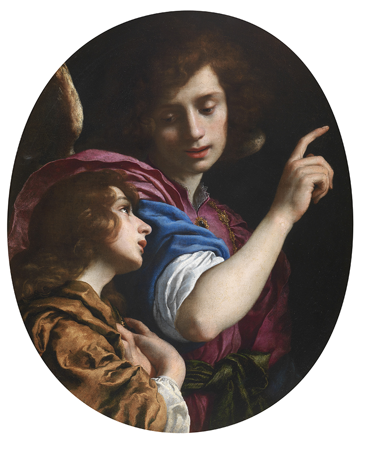 Carlo Dolci (Firenze, 1616 - 1686), L’Angelo Custode, XVII secolo, olio su tela, 78 x 65 cm