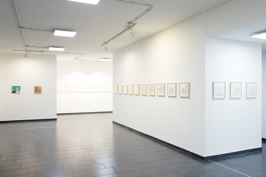 Ettore Tripodi. Storie, veduta della mostra, Studio d'Arte Cannaviello, Milano Foto di Marcello Tomasi