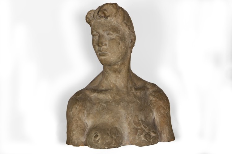 Fausto Melotti, Busto femminile, 1942, terracotta, 36x30x16 cm