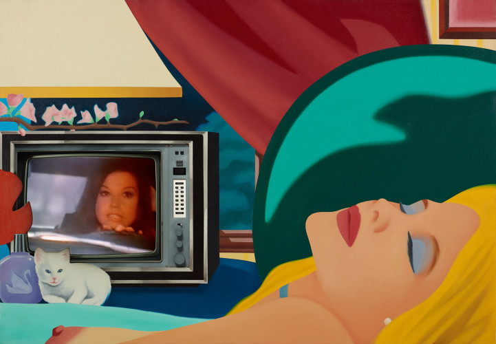 Bedroom Blonde with T.V., 1984-93 Courtesy of The Estate of Tom Wesselmann and Almine Rech Gallery 