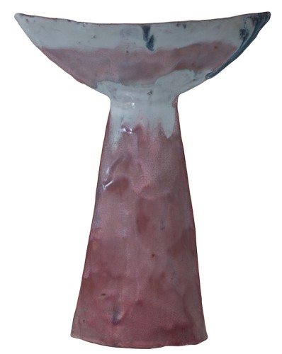 Fausto Melotti, Vaso, 1955, ceramica smaltata policroma, 30x22x8 cm