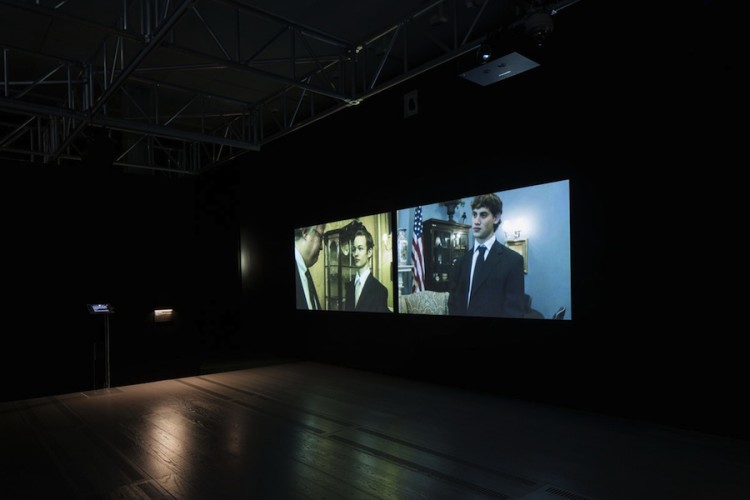 Lavoro in movimento. Lo sguardo della videocamera sul comportamento sociale ed economico, veduta della mostra (Rudelius), Mast Gallery, Bologna