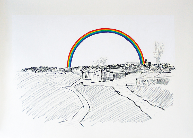 Gian Maria Tosatti Histoire et destin - New Man’s Land (Rainbow), 2016. Foto: Roberto Marossi. Courtesy: Galleria Lia Rumma, Milano/Napoli