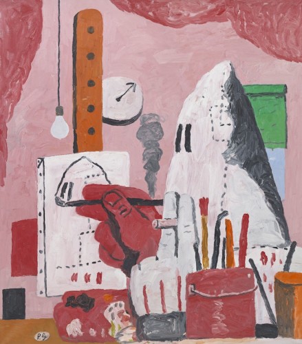 Philip Guston, The Studio, 1969, oil on canvas, 48x42 in., Private Collection © The Estate of Philip Guston Photo Genevieve Hanson