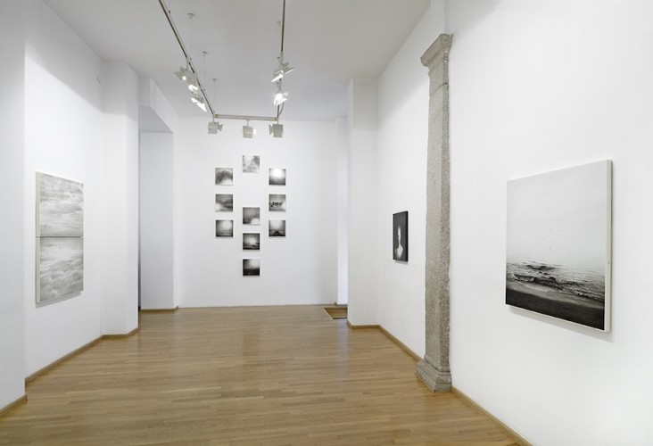 Ettore Frani. Ricucire il cielo, veduta della mostra, Nuova Galleria Morone, Milano Foto Paolo Vandrash