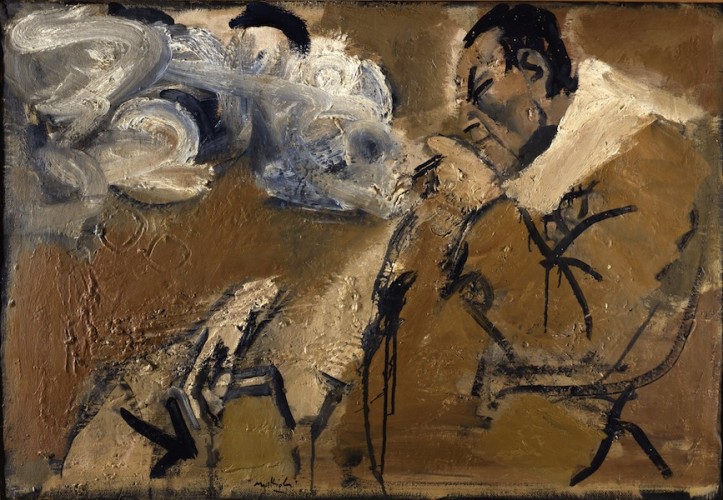 Carlo Mattioli, Ritratto di Renato Guttuso, 1962, olio su tela, 70.5x103 cm, Collezione privata Crediti Archivio Mattioli