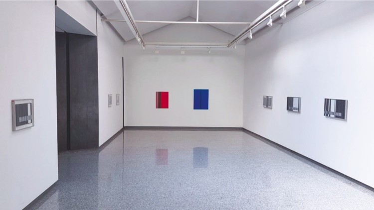 Luc Peire. Quando la geometria non è solo emozione, veduta della mostra, Lorenzelli Arte, Milano Courtesy Lorenzelli Arte, Milano