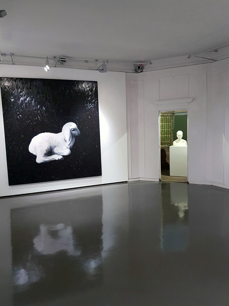 Veduta della mostra OMAR GALLIANI/BRUNO WALPOTH. Suggestioni tra arte mediterranea e arte nordica, Centro Arte Contemporanea Cavalese