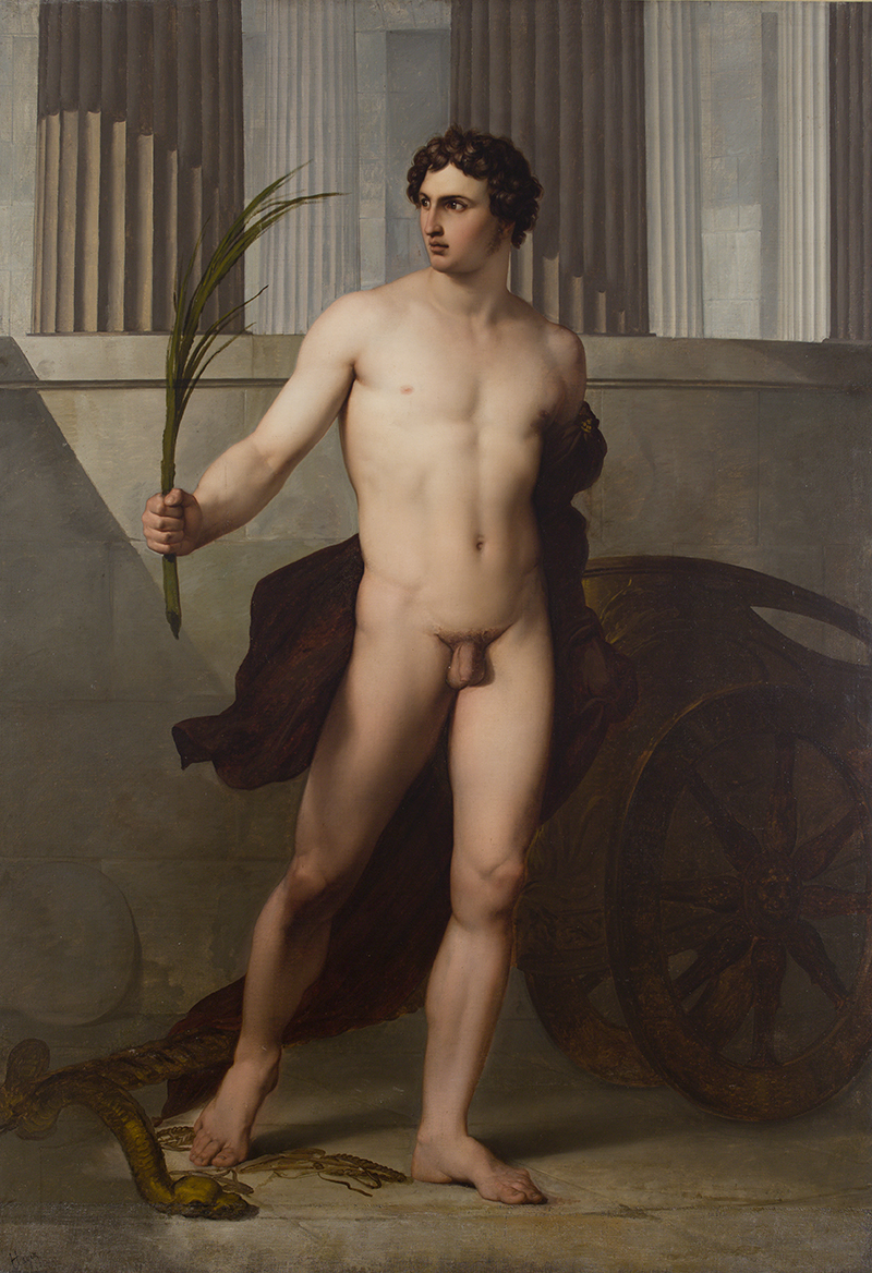 FRANCESCO HAYEZ, Atleta trionfante, 1813, olio su tela, 155x225 cm, Accademia Nazionale di San Luca, Roma