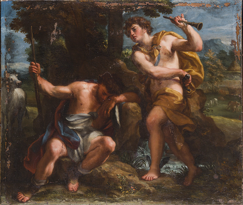 ANDREA PROCACCINI, Argo e Mercurio, 1716, olio su tela, 62,5x73,5 cm. Accademia Nazionale di San Luca, Roma