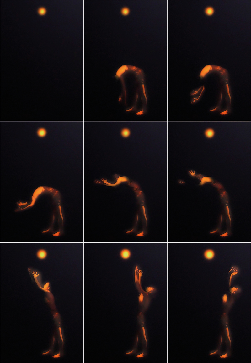 Anna Skoromnaya, Homeward, 2015, stampa Lambda, light box con intervento di luce LED dinamica, audio, sequenza 4’ 49’’ Light box, LED lights, audio, sequence 4’ 49’’, cm 130x180