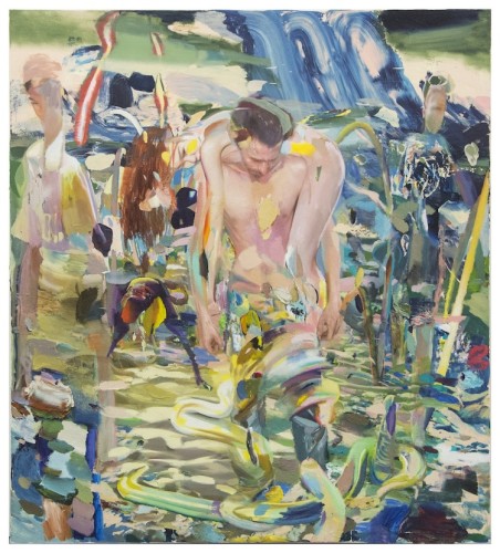 Giuseppe Gonella, Senza titolo, 2016-2017, acrilico su tela, 200x180 cm Courtesy Galleria Giovanni Bonelli