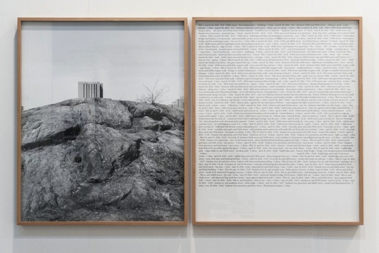 Antonio Rovaldi, Notes for a book “Dear Michael”, 2017, stampa fotografica e testo, 93x150 cm, ed. 3 Courtesy Galleria Michela Rizzo, Venezia