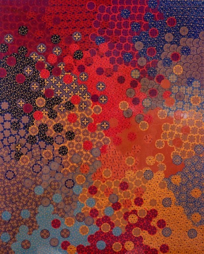 Oksana Mas, 1–10, 2015, tecnica mista, 150x150 cm