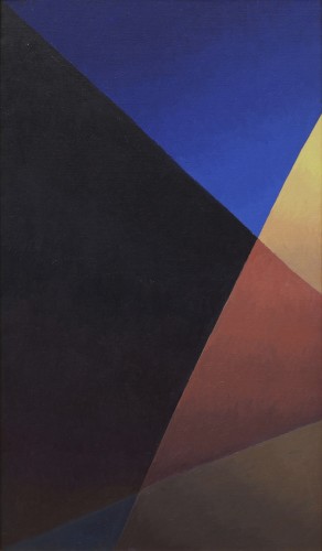 Salvo, Notte strada lampione, 1986, olio su tela, 120x70 cm Courtesy Dep Art, Milano