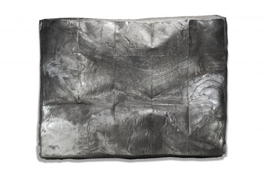 Elia Cantori, Untitled (1:1 Map), 2016, alluminio, 50x70 cm Courtesy CAR DRDE, Bologna