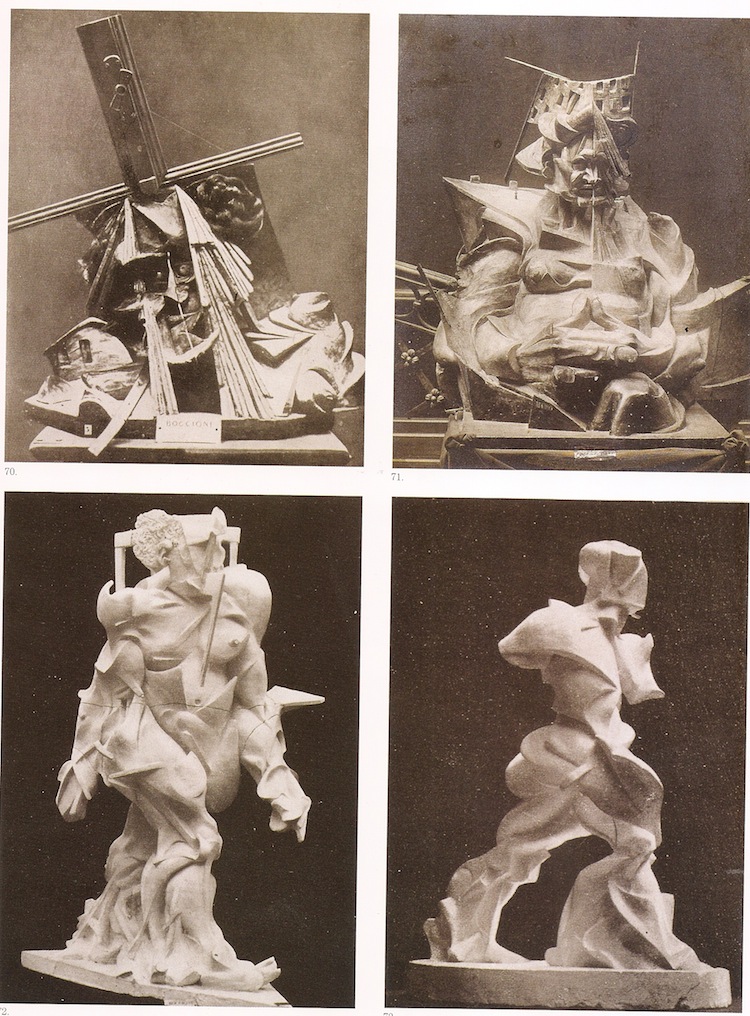 Umberto Boccioni, alcune sculture distrutte